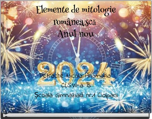 Book Cover for: Elemente de mitologie românească Anul nou