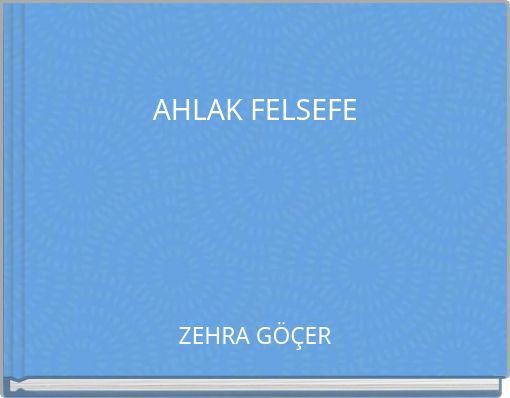 AHLAK FELSEFE