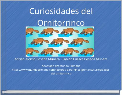 Curiosidades del Ornitorrinco