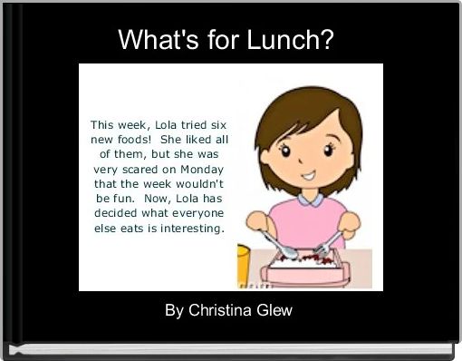 Front cover of 'What's for Lunch? ' 