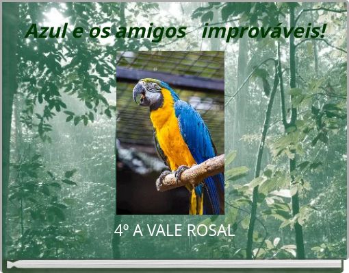 Front cover of 'Azul e os amigos improváveis!' 