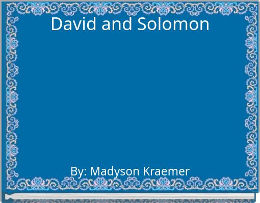 David and Solomon