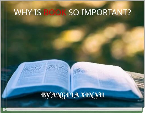 WHY IS BOOK SO IMPORTANT?