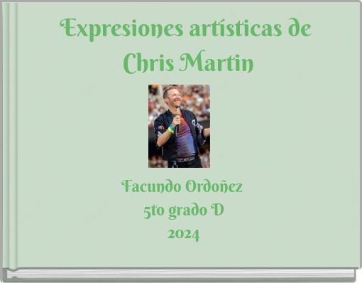 Front cover of 'Expresiones artísticas de Chris Martin' 