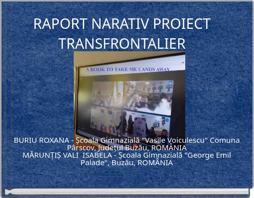 RAPORT NARATIV PROIECT TRANSFRONTALIER
