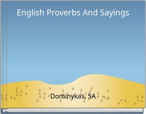 English Proverbs And Sayings
