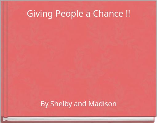 Front cover of 'Giving People a Chance !!' 