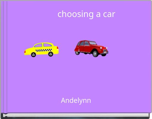 Front cover of 'choosing a car' 