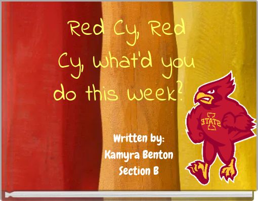 Red Cy, Red Cy, What'd you do this Week?