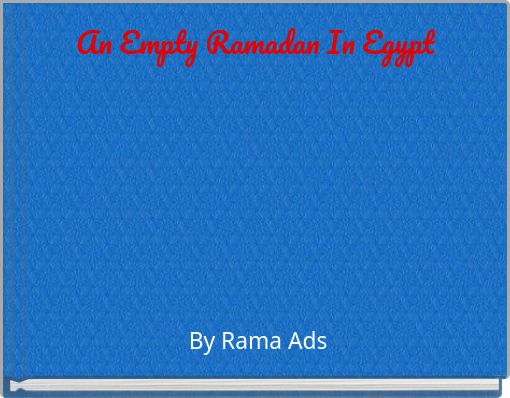 Front cover of 'An Empty Ramadan In Egypt' 
