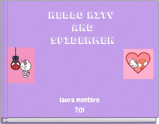 hello kity and spidermen