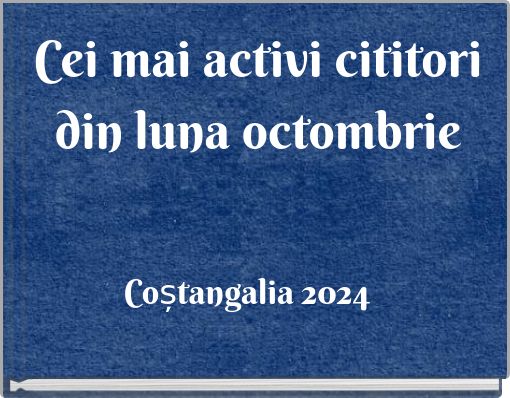 Cei mai activi cititori din luna octombrie