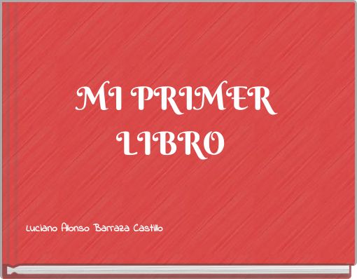 MI PRIMER LIBRO