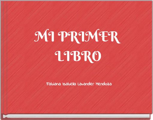 Front cover of 'MI PRIMER LIBRO' 