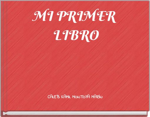 MI PRIMER LIBRO