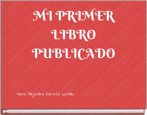 MI PRIMER LIBRO PUBLICADO