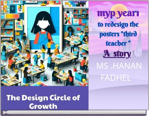 myp year1 to redesign the posters "third teacher " A story MS .HANAN FADHEL