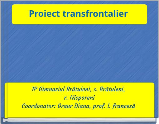 Proiect transfrontalier