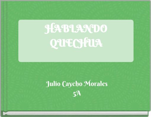 HABLANDO QUECHUA