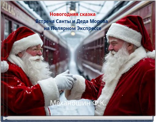 Новогодняя сказка Встреча Санты и Деда Мороза на Полярном Экспрессе