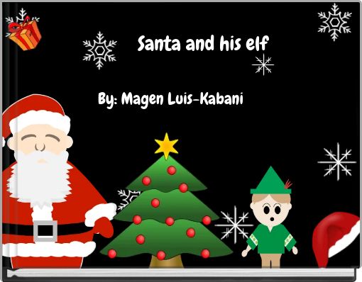 Front cover of 'Santa and his elf' 
