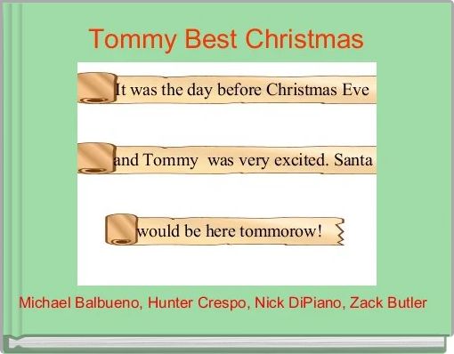 Front cover of 'Tommy Best Christmas' 