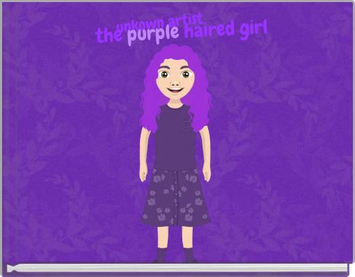 Front cover of 'the purple haired girl' 