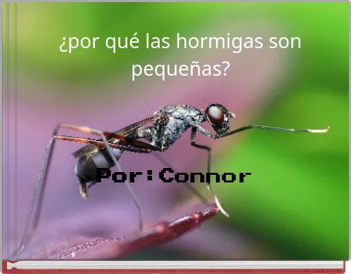&iquest;por qu&eacute; las hormigas son peque&ntilde;as?