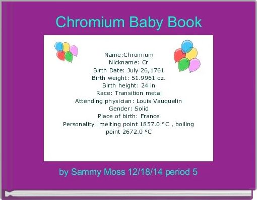 Chromium Baby Book