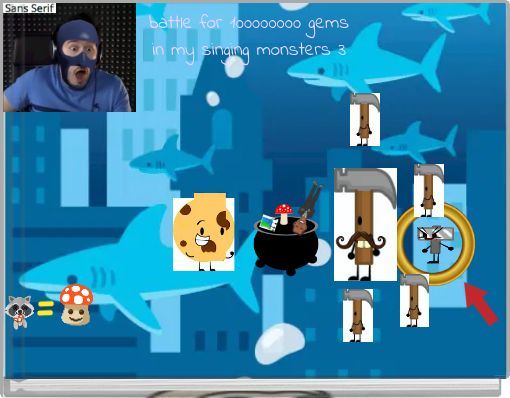 battle for 100000000 gems in my singing monsters 3