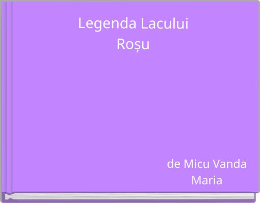 Book Cover for: Legenda Lacului Roșu