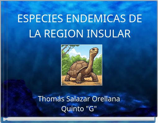 ESPECIES ENDEMICAS DE LA REGION INSULAR