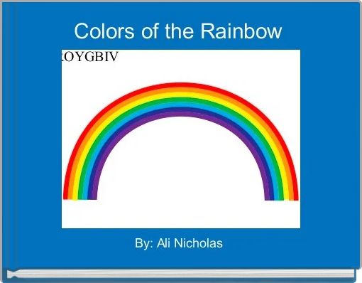 Front cover of 'Colors of the Rainbow ' 