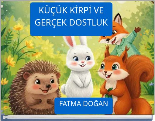 Book Cover for: KÜÇÜK KİRPİ VE GERÇEK DOSTLUK