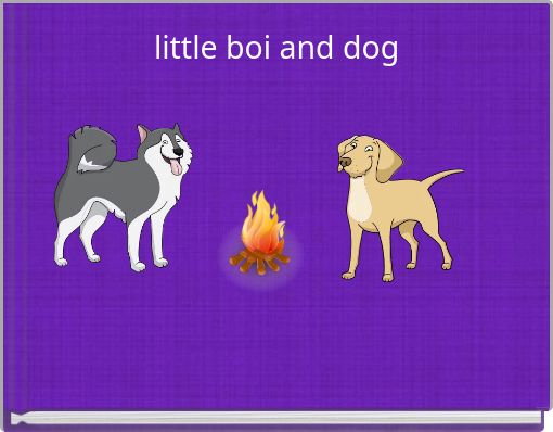 Front cover of 'little boi and dog' 
