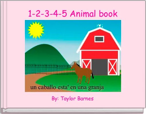 1-2-3-4-5 Animal book