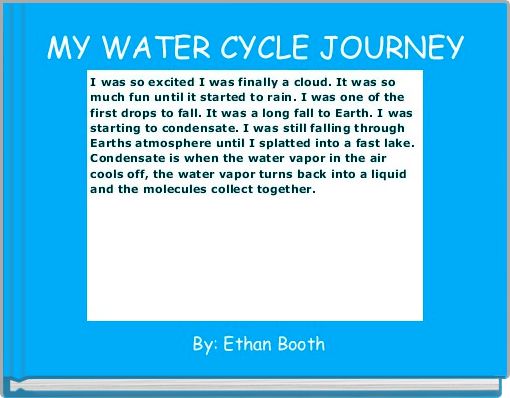 MY WATER CYCLE JOURNEY