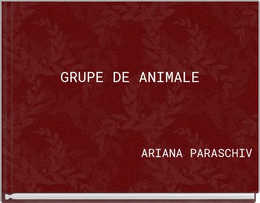 GRUPE DE ANIMALE