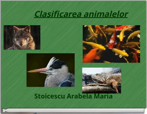 Front cover of 'Clasificarea animalelor' 