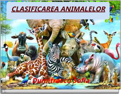 Front cover of 'CLASIFICAREA ANIMALELOR' 