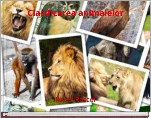 Front cover of 'Clasificarea animalelor' 