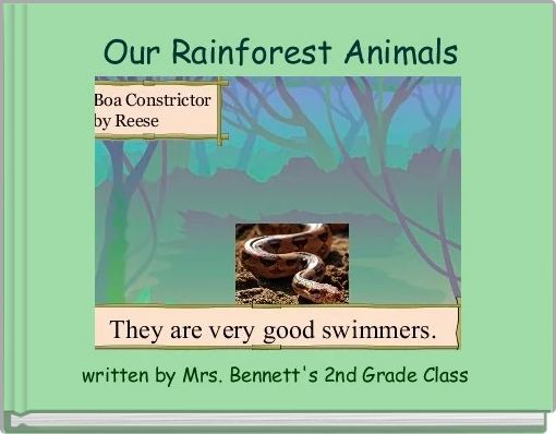 Front cover of 'Our Rainforest Animals' 