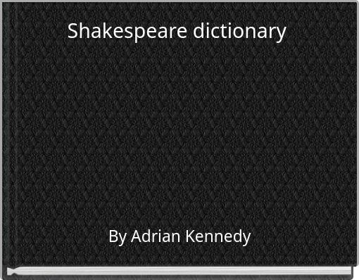 Shakespeare dictionary