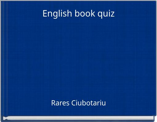 English book quiz
