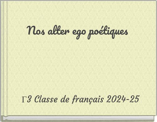 Γ3 Classe de français 2024-25