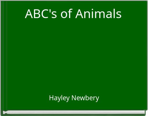 ABC's of Animals
