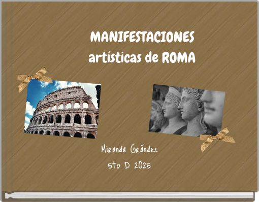 MANIFESTACIONES artísticas de ROMA