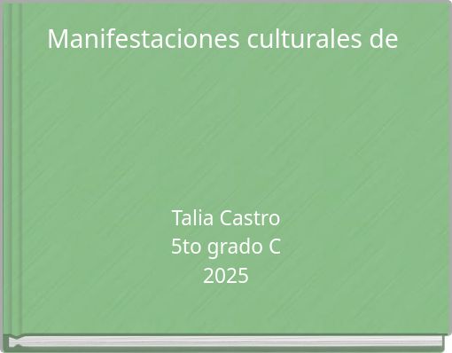 Manifestaciones culturales de