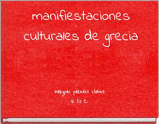 manifiestaciones culturales de grecia
