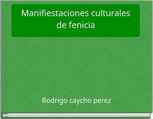Manifiestaciones culturales de fenicia